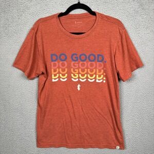 Cotopaxi Tshirt Mens S Rust Orange‎ Sustainable Organic Outdoor Hiking Camping